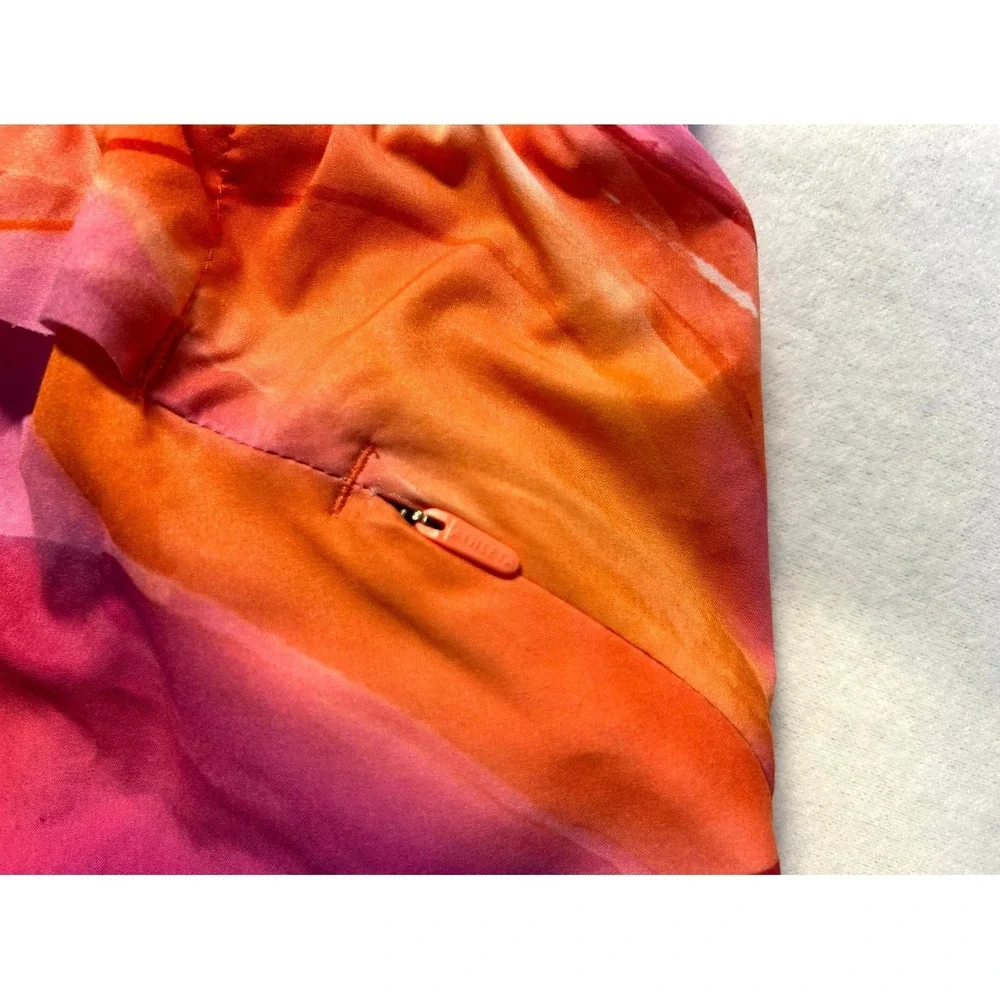 Athlet Printed Mesh Racer Run Shorts 4" Workout Running Watercolor Size Small - Picture 8 of 13